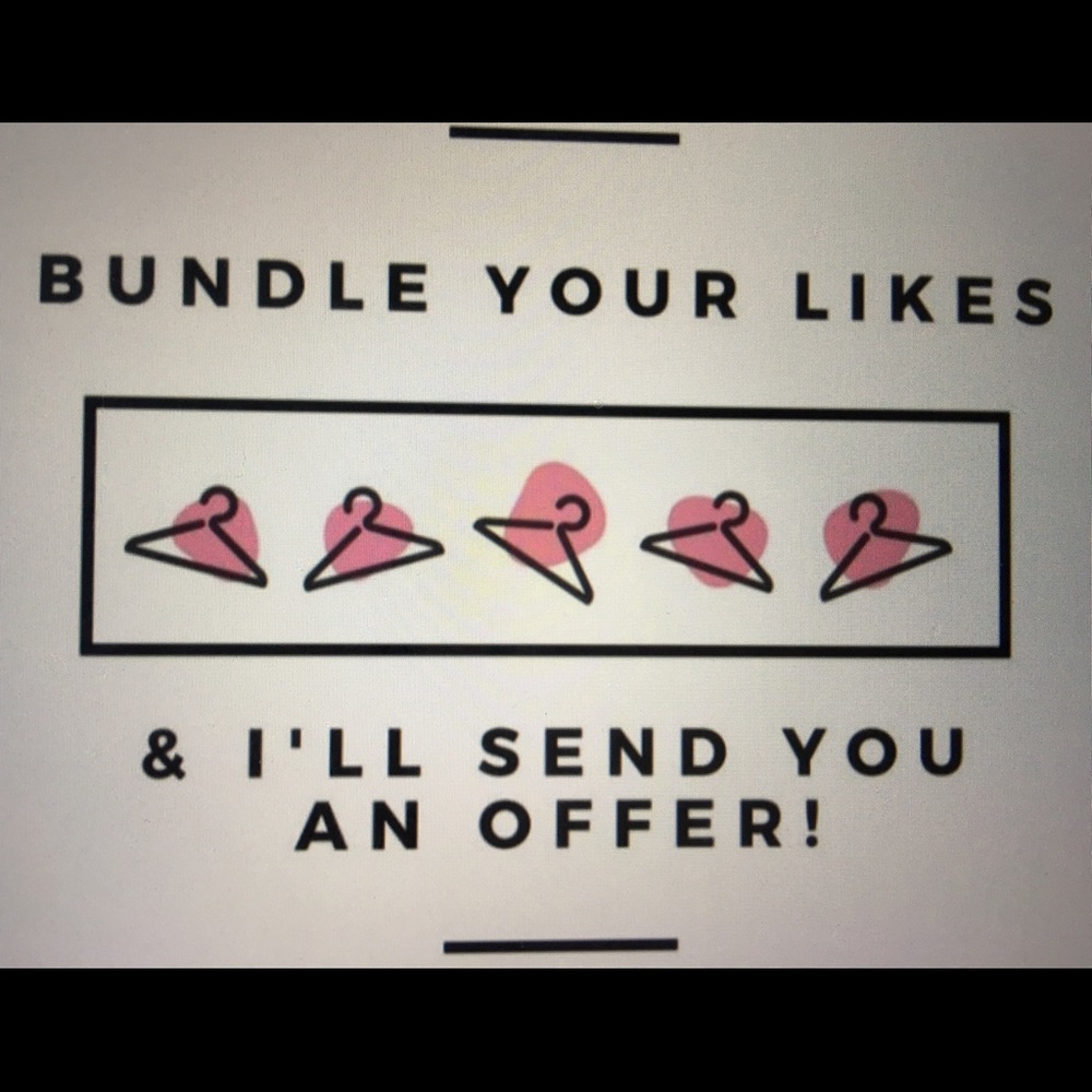 Bundle likes and discount!!